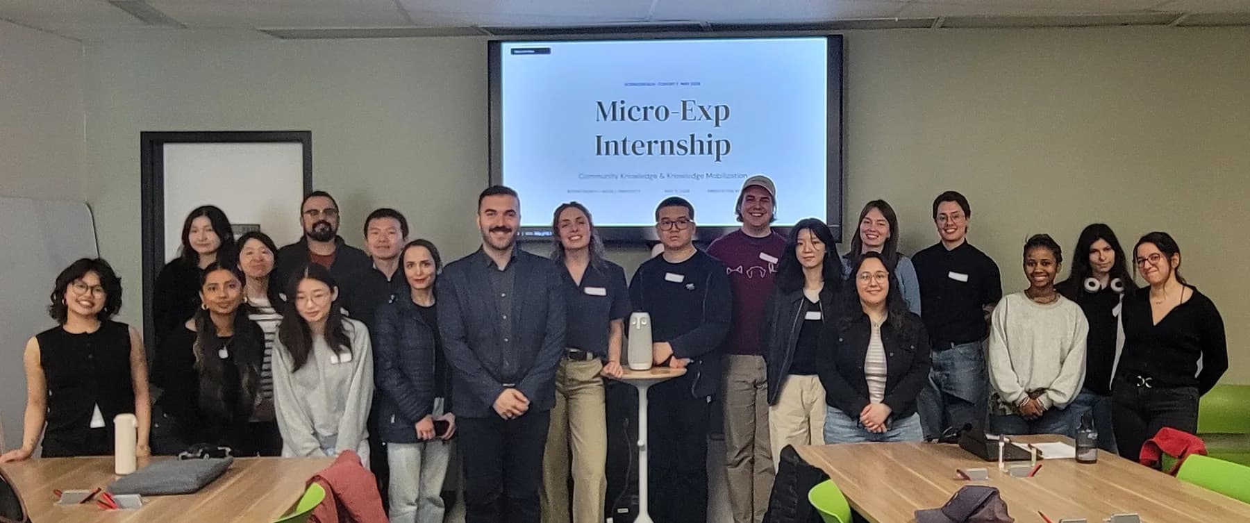 The May 2026 founding cohort gathered at McGill on launch day, May 11, 2026.